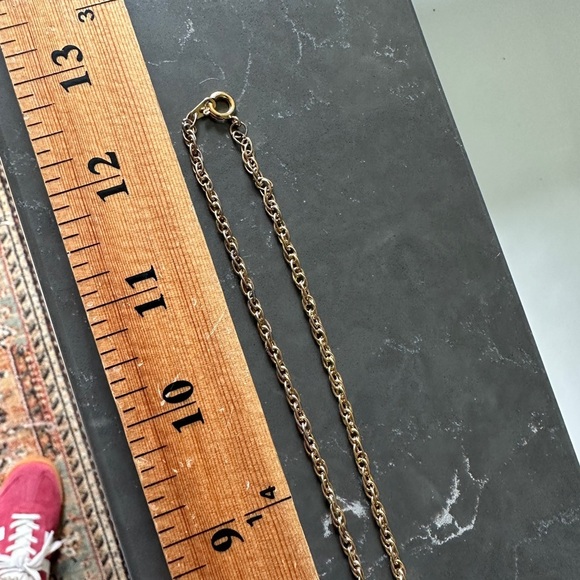 Vintage intaglio glass Cameo Pendant with gold plated chain - Picture 5 of 6